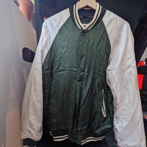 J. Crew Satin Bomber Jacket